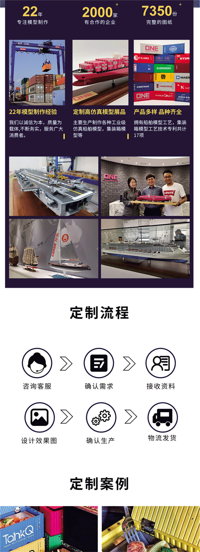 长荣航运EVERGREEN 1:20集装箱模型 礼品与教学的绝佳选择